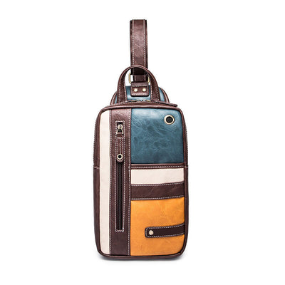 Bolsa Bandolera Retro para Hombre - Compatible con iPad y Apple