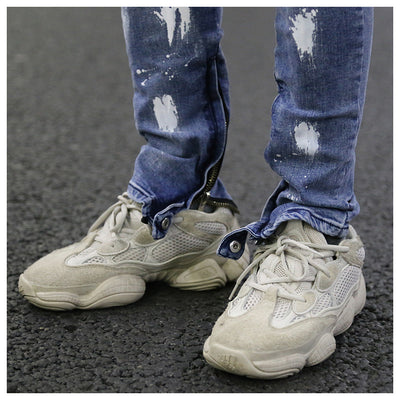 Jeans Slim Fit Elásticos con Detalles Graffiti y Rotos - Image 6
