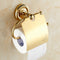 Portarrollos de Baño Dorado Lujo en Latón - Accesorío Pared Premium