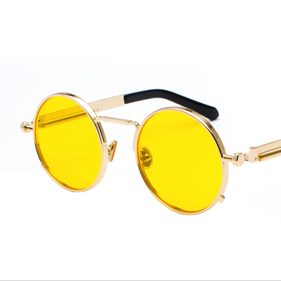 Gafas de Sol Estilo Punk con Patas Metálicas y Lentes Reflectivas - Image 20