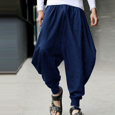 Pantalones Harem Vintage para Hombre - Comodidad y Estilo Retro - Image 16