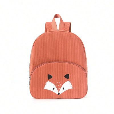 Mochila de Pana con Lindo Oso Bordado - Image 3