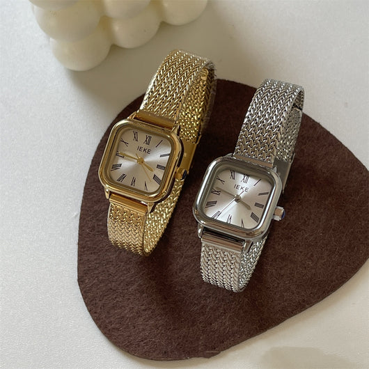 Reloj de Cuarzo Mujer Estilo Romano Retro Acero Inoxidable - Image 8