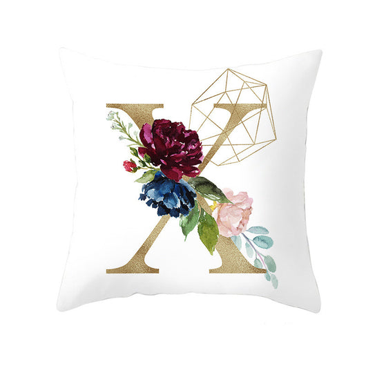 Funda de Almohada Nórdica con Letras Doradas y Diseño Geométrico - Image 13