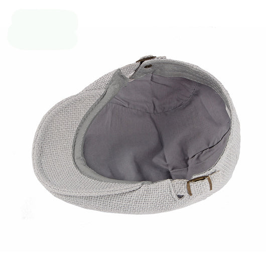 Boina Retro Británica de Algodón y Lino Transpirable para Hombre - Image 10
