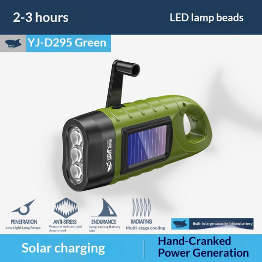Linterna Solar Recargable con Manivela para Emergencias - Image 9