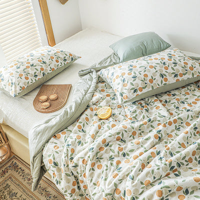 Edredón de Algodón Estilo Japonés con Diseño Floral para Aire Acondicionado - Image 5