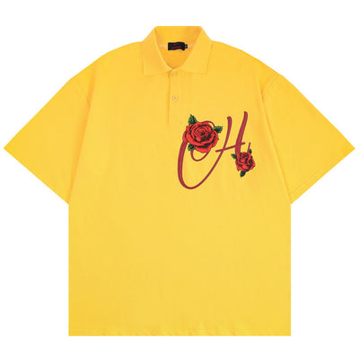 Polo Rojo con Solapa y Manga Corta para Hombre - Image 2