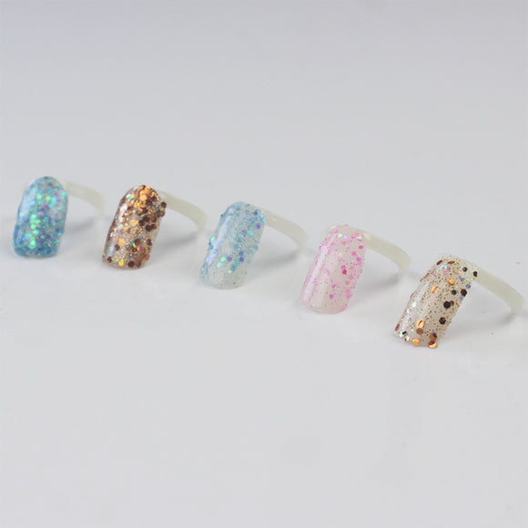 Polvo Cristal Transparente para Uñas