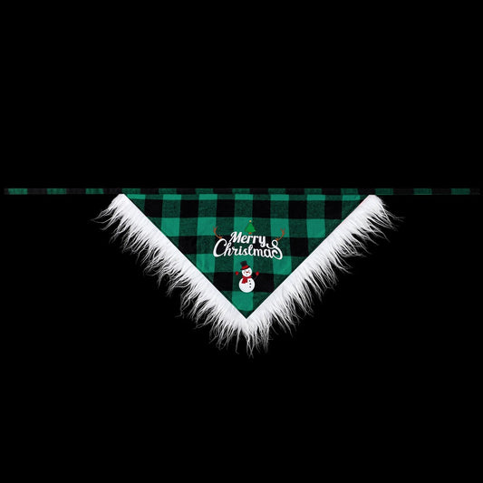 Pañuelo Navideño de Encaje para Perros - Bandana Festiva Elegante