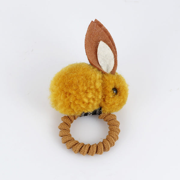 Anillo de Pelo de Conejo - Accesorio Elegante y Suave