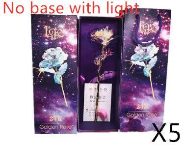 Conjunto de Rosas Doradas Luminosas 24K - Image 29