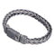 925 Sterling Plateado Jewelry Men's Braided Rattan Bracelet Sterling Plateado