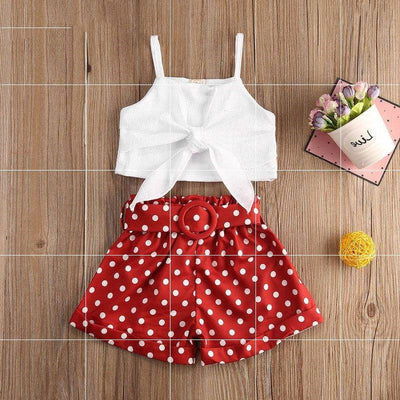 Conjunto Crop Top y Shorts con Lunares - Image 9