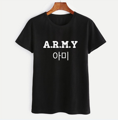 Camiseta A.R.M.Y Unisex con Letras Digitales - Estilo Urbano Casual - Image 5