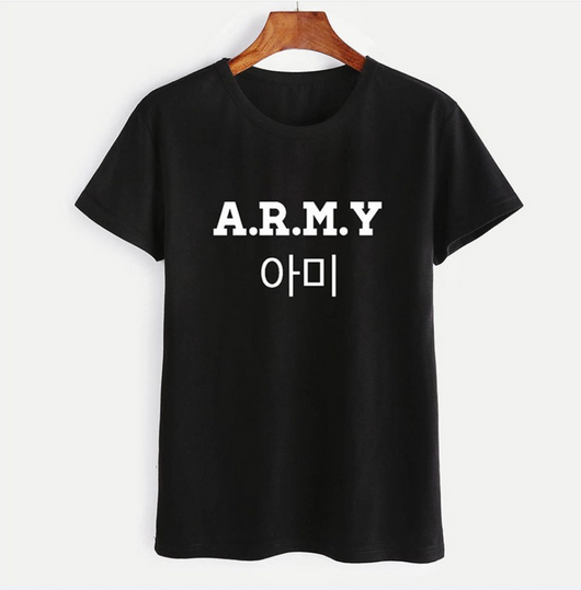 Camiseta A.R.M.Y Unisex con Letras Digitales - Estilo Urbano Casual - Image 5