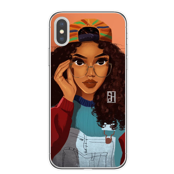 Funda para Celular con Diseño de Chica Ilustrada