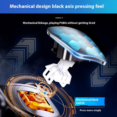 Black and white mobile phone game controller with semiconductor refrigeration, joysticks, D-pad, and action buttons. - Image 4
