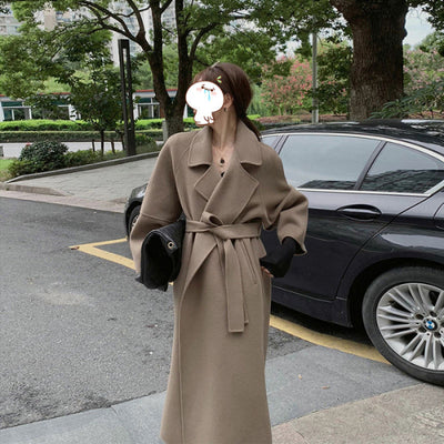 Abrigo Socialite de Moda Otoño-Invierno Largo hasta la Rodilla - Image 10
