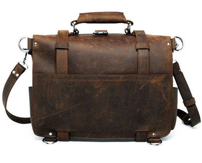 Bolsa Mensajero de Cuero Crazy Horse para Hombre - Estilo Premium - Image 2