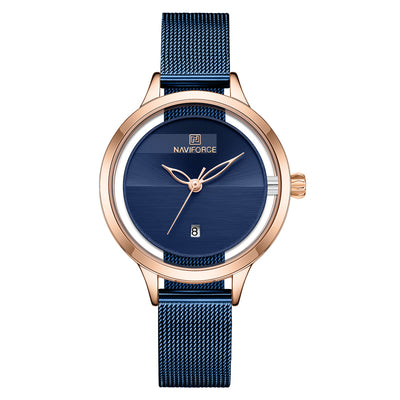 Reloj de Pulsera Mujer Malla Metálica con Calendario - Image 15
