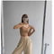 Blusa Halter con Escote Clavicular Hueco