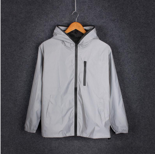 Chaqueta Cortavientos Reflectiva Impermeable para Hombre - Estilo Urbano - Image 4