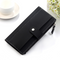 Clutch Three-Fold Buckle Coin Purse Black