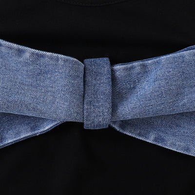 Conjunto de Pantalones Denim Microacampanados de Dos Piezas - Image 4