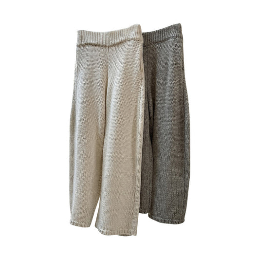 Pantalones de Lana Islandesa Gruesos Holgados Retro - Tejido Casual Cómodo - Image 6