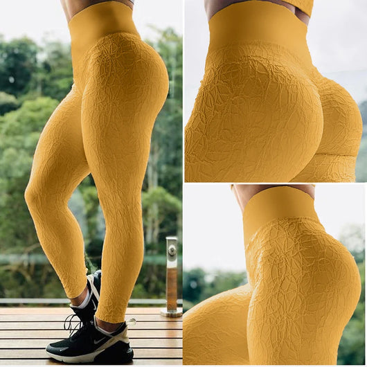 Pantalones Yoga Cintura Alta sin Costuras con Levantador de Glúteos - Image 7
