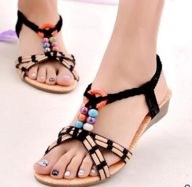 Sandalias Bohemias Planas con Tiras Cruzadas para Mujer - Image 11