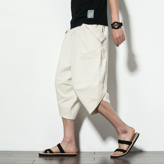 Pantalones Anchos de Zanahoria con Bolsillos Grandes para Hombre - Image 13