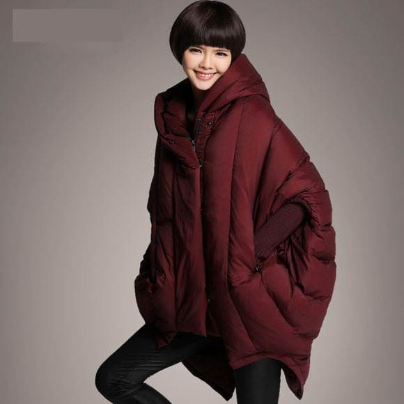 Capa Abrigo Hoodie Suelta con Bolsillos para Mujer