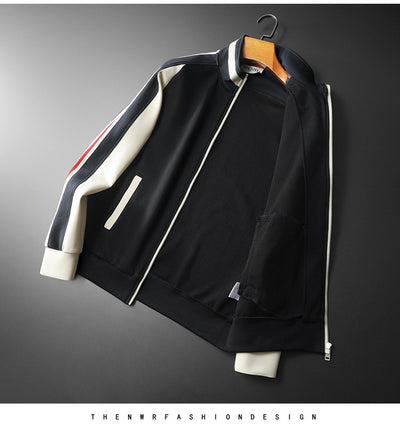 Cardigan Tipo Chamarra con Cuello de Pie para Hombre Talla Grande - Image 12