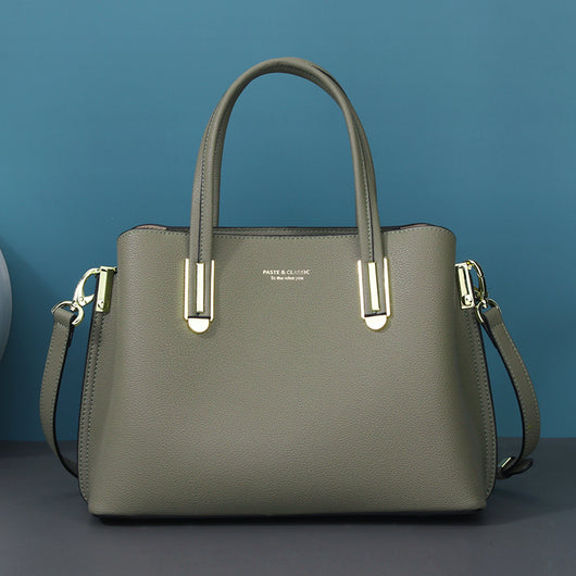 Bolso Mensajero de Cuero Negro para Mujer - Gran Capacidad - Image 13