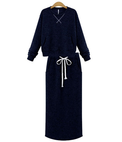 Conjunto de Falda Dos Piezas en Fleece con Top Corto - Image 10