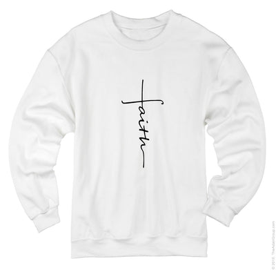 Suéter Estampado Faith Cross - Diseño Urbano Otoño Invierno Unisex - Image 3