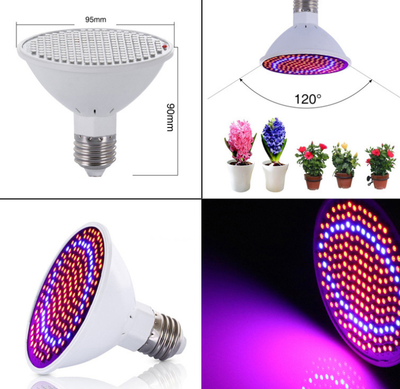 Lámpara LED de Cultivo Rojo-Azul para Plantas de Interior y Invernadero
