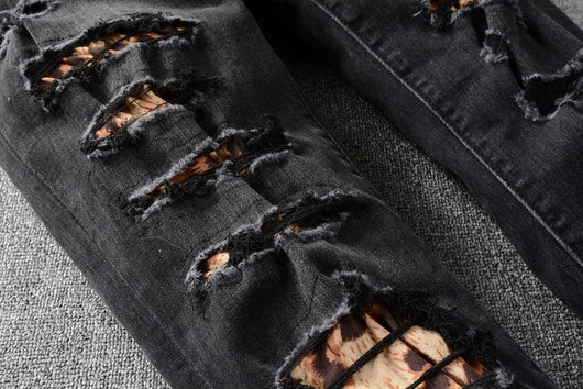 Jeans Rotos con Parches de Moda para Hombre - Image 5