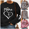 Sudadera Térmica para Mujer con Estampado Love Frente y Espalda