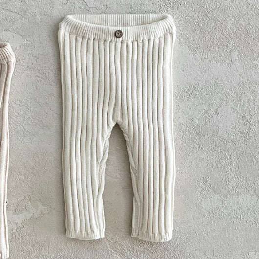 Leggings Tejidos para Bebé y Niño Pequeño con Rayas Hundidas - Image 4