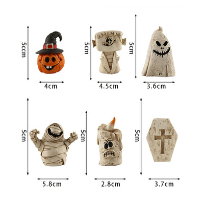Adorno de Calabaza y Fantasma para Escritorio en Halloween - Image 9