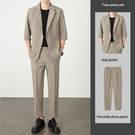Blazer Casual de Seda de Hielo para Hombre - Ligero y Fresco para Verano - Image 4