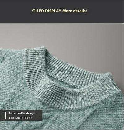 Suéter de Cachemira con Cuello Medio para Hombre - Image 11