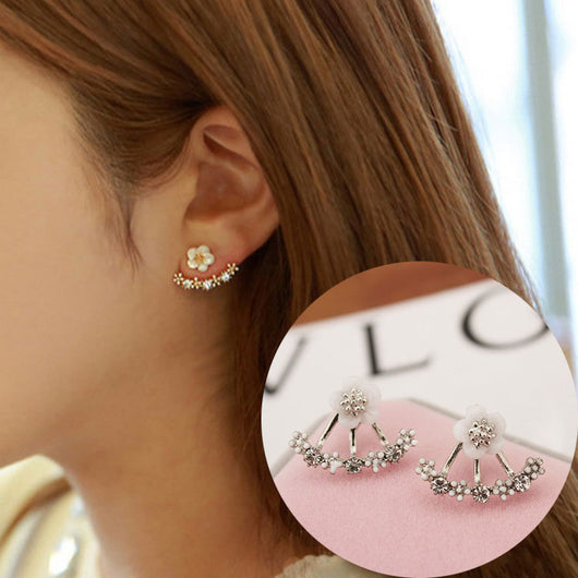 Aretes de Perla con Margarita Delicada para Mujer - Image 4