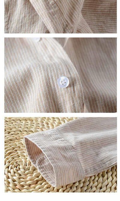 Sudadera Holgada con Rayas y Capucha para Hombre - Image 8