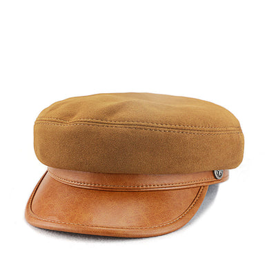 Gorra Retro Vintage de Gamuza y Lana con Visera - Estilo Británico Clásico - Image 6
