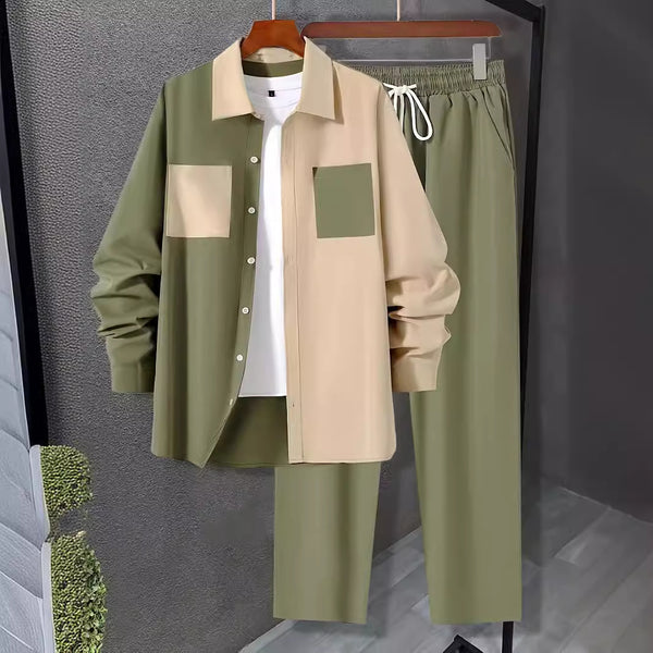 Traje Casual de Pantalón y Camisa para Hombre