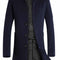 Abrigo de Lana Casual Corte Trinchera para Hombre